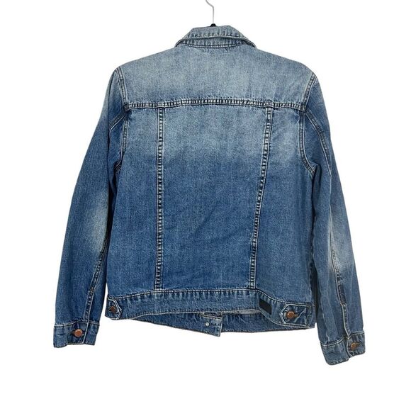 STS Blue Womens Size Medium Distressed Denim Jean Jacket - Picture 3 of 6